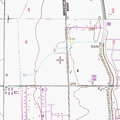 Topographic Map of Desert View Baptist Church, AZ