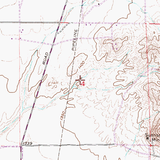 Topographic Map of Discovery Pointe Church, AZ