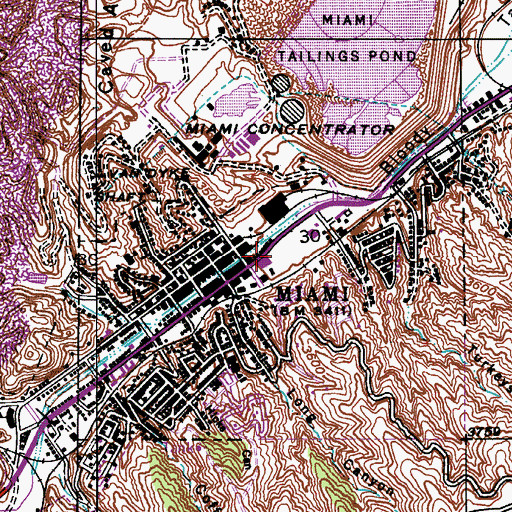 Topographic Map of Divine Grace Presbyterian Church, AZ