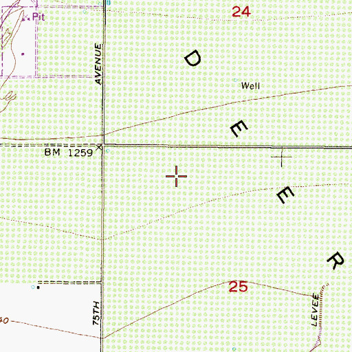 Topographic Map of Dove of the Desert United Methodist Church, AZ