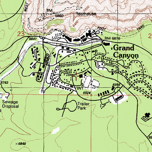 Topographic Map of El Cristo Rey Catholic Church, AZ