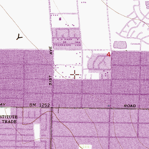 Topographic Map of Emmanuel Covenant Church, AZ