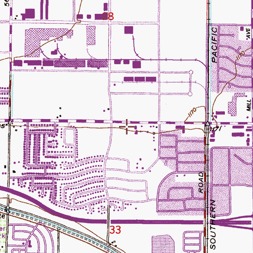 Topographic Map of Emmanuel Lutheran Church, AZ