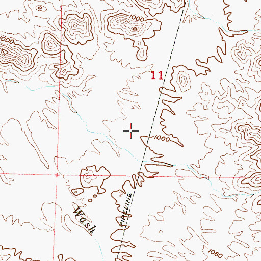 Topographic Map of Estrella Mountain Church, AZ
