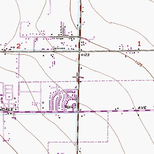 Topographic Map of Faith Baptist Church, AZ