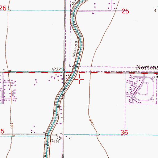 Topographic Map of Faith Church of the Valley, AZ