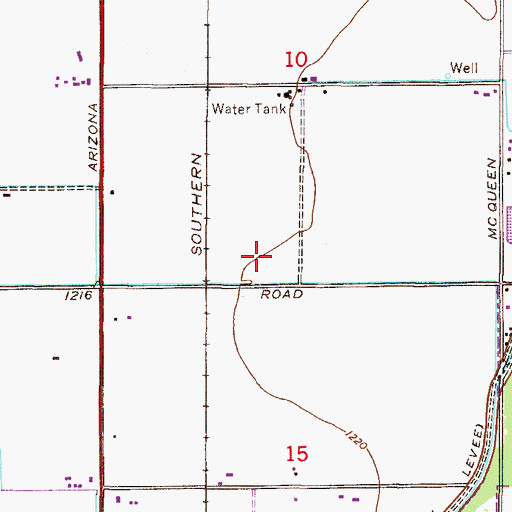 Topographic Map of Faith Family Church, AZ