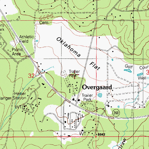 Topographic Map of Faith Lutheran Church, AZ