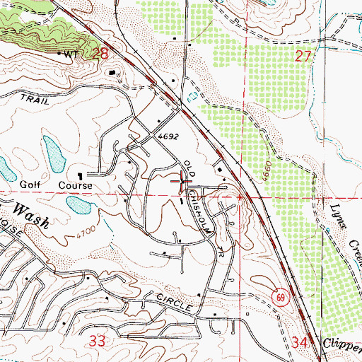Topographic Map of Faith United Community Church, AZ