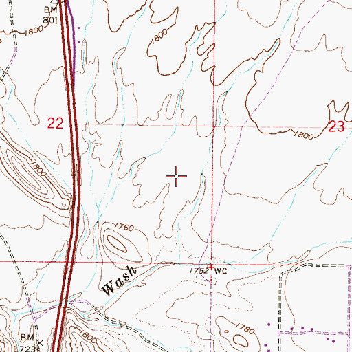 Topographic Map of Fellowship Church at Anthem, AZ