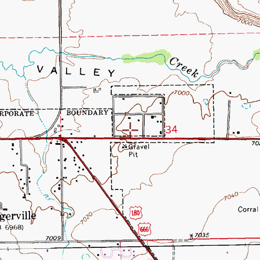 Topographic Map of First Assembly of God, AZ