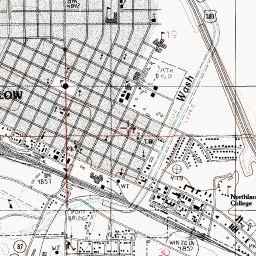 Topographic Map of First Assembly of God, AZ