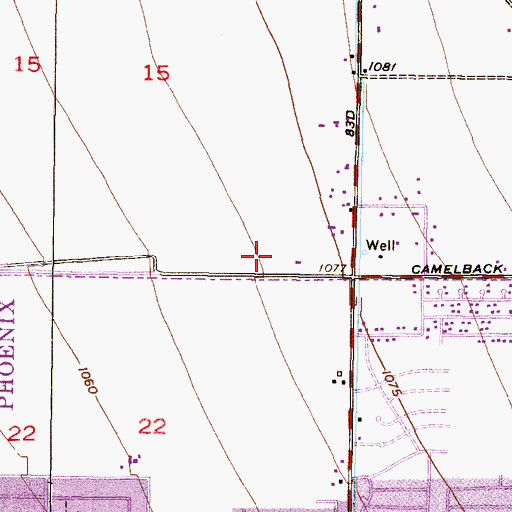 Topographic Map of First Baptist Bible Church, AZ