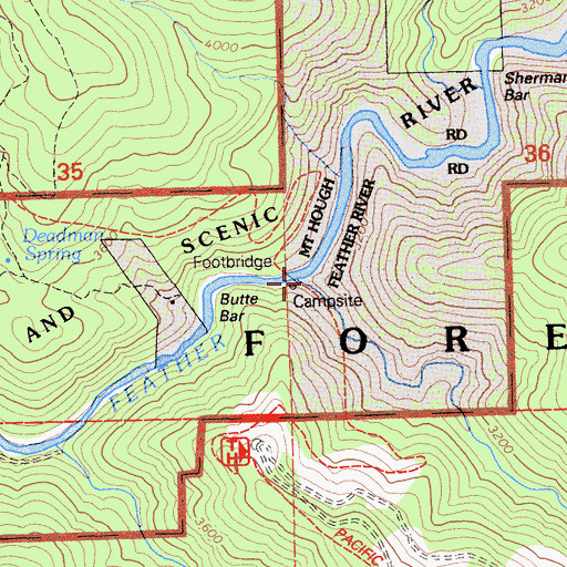 Topographic Map of Onion Valley Creek, CA