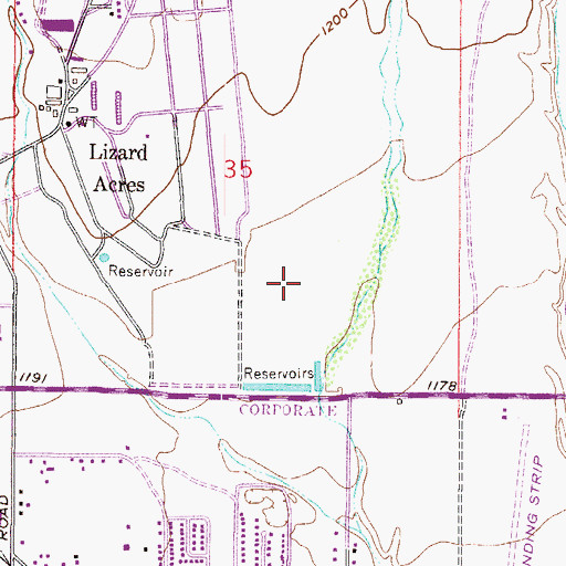 Topographic Map of First Baptist Church of Sun City West, AZ