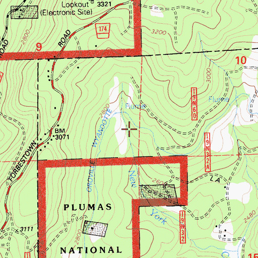 Topographic Map of Oroville Wyandotte Canal, CA