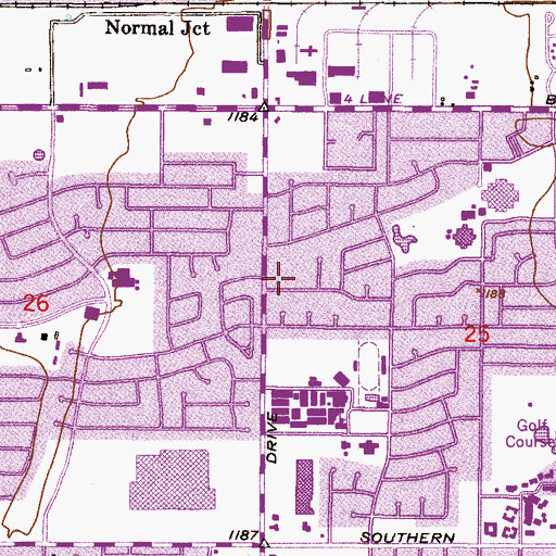 Topographic Map of First Church of Christ Scientist Tempe, AZ