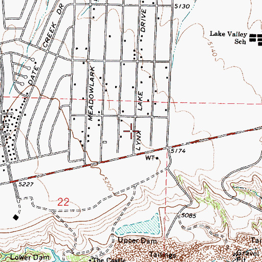 Topographic Map of First Southern Baptist Church of Prescott Valley, AZ