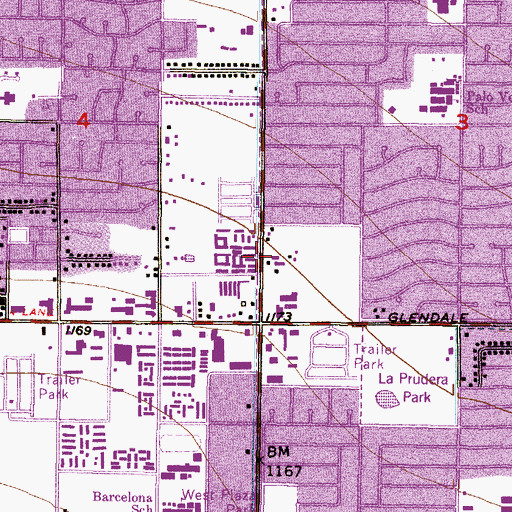 Topographic Map of First Wesleyan Holiness Church, AZ