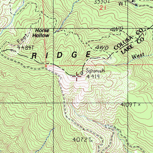 Topographic Map of Pacific Ridge, CA