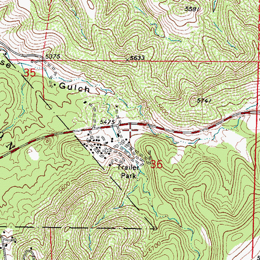 Topographic Map of Foothills Baptist Church, AZ