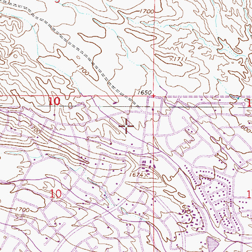 Topographic Map of Fountain Hills Community Church, AZ