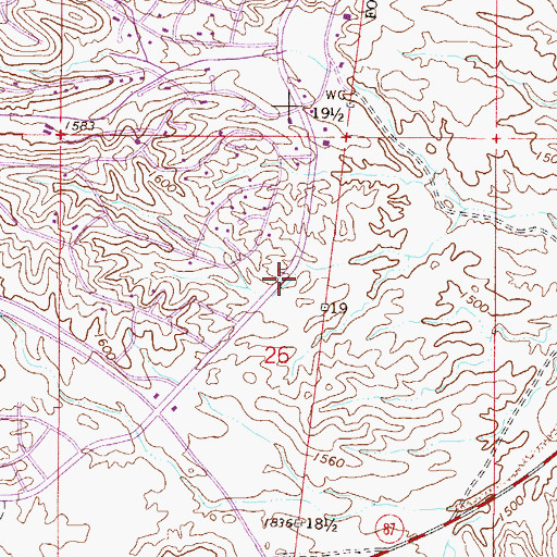 Topographic Map of Fountain Hills First Baptist Church, AZ