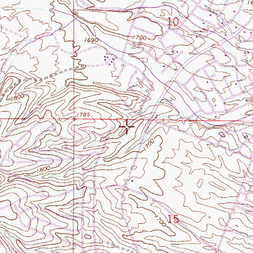 Topographic Map of Fountain Hills Trinity Lutheran Church, AZ