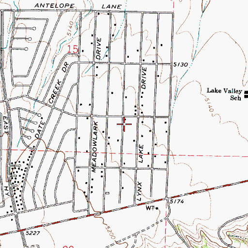 Topographic Map of Fountain of Life Community Church, AZ
