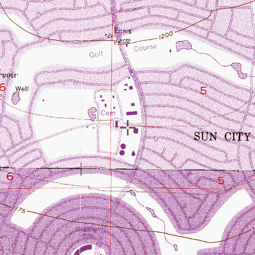 Topographic Map of Fountain of Life Lutheran Church, AZ