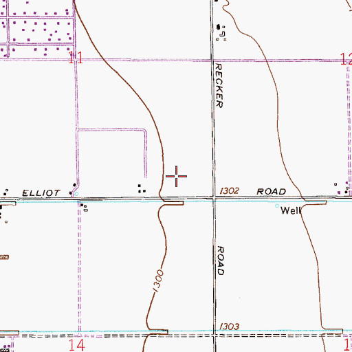 Topographic Map of Gateway Fellowship Church, AZ