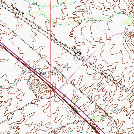 Topographic Map of Gold Canyon United Methodist Church, AZ