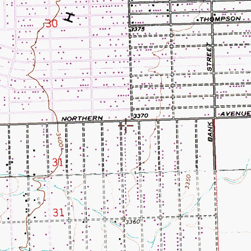 Topographic Map of Gospel Light Baptist Church, AZ