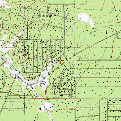 Topographic Map of Grace Community Fellowship, AZ