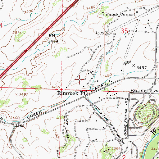 Topographic Map of Grace Community Lutheran Church, AZ