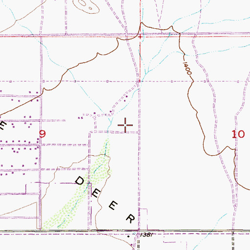 Topographic Map of Happy Valley Baptist Church, AZ