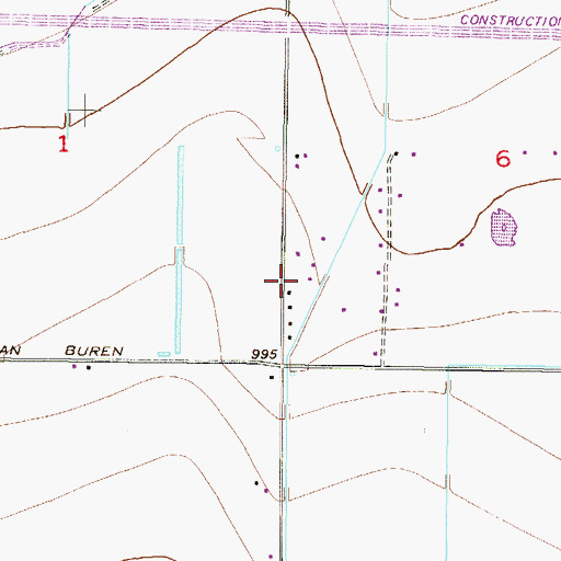 Topographic Map of Harvest Baptist Church, AZ