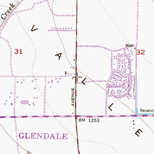 Topographic Map of Heritage Presbyterian Church, AZ