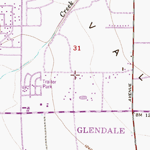 Topographic Map of Hope Chapel Church of Glendale, AZ