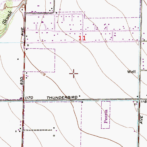 Topographic Map of Horizons Community Church, AZ