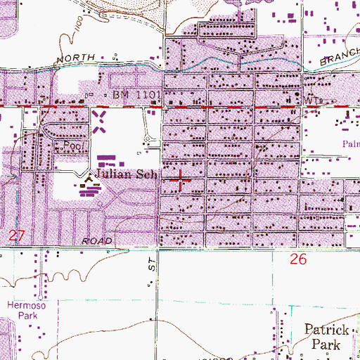 Topographic Map of House of Prayer, AZ