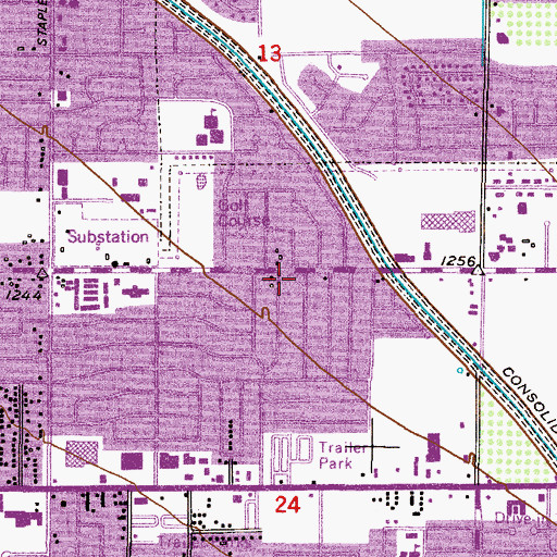 Topographic Map of Interfaith Unity Church, AZ