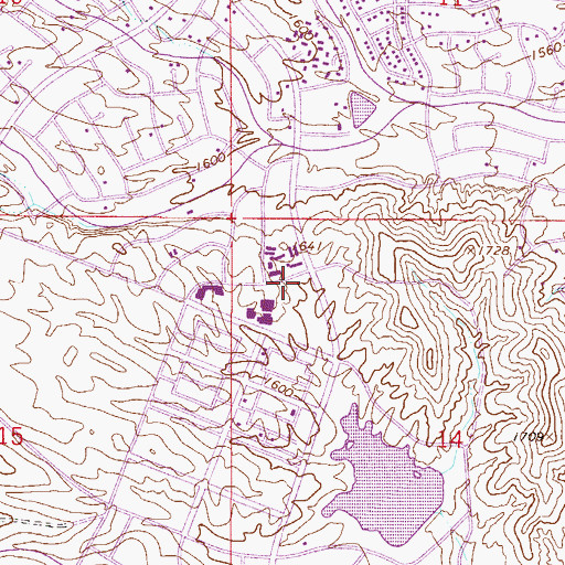 Topographic Map of Joy Christian Community Church, AZ