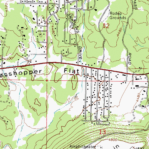 Topographic Map of Kingdom Hall of Jehovahs Witnesses, AZ