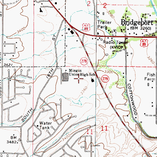 Topographic Map of Kingdom Hall of Jehovahs Witnesses, AZ