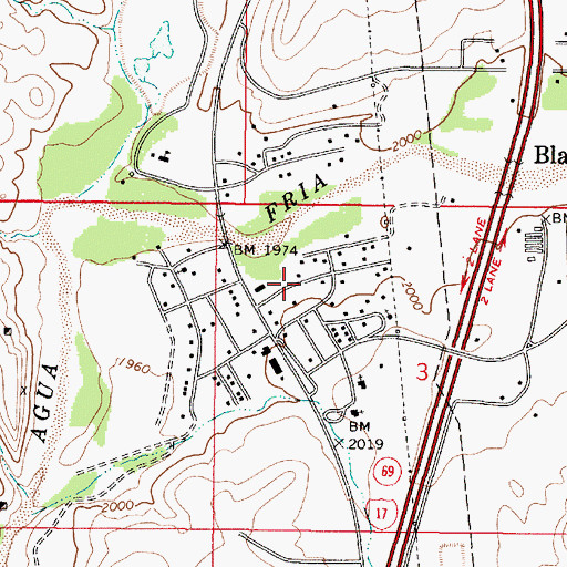 Topographic Map of Kingdom Hall of Jehovahs Witnesses, AZ