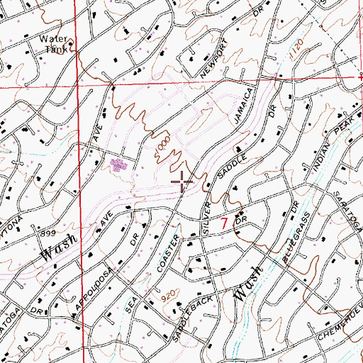 Topographic Map of Kingdom Hall of Jehovahs Witnesses, AZ