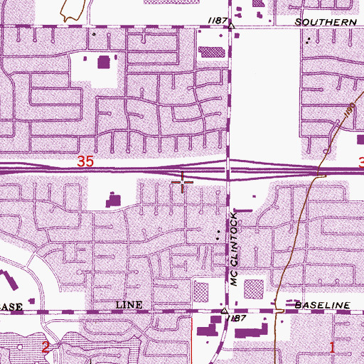 Topographic Map of Kingdom Hall of Jehovahs Witnesses, AZ