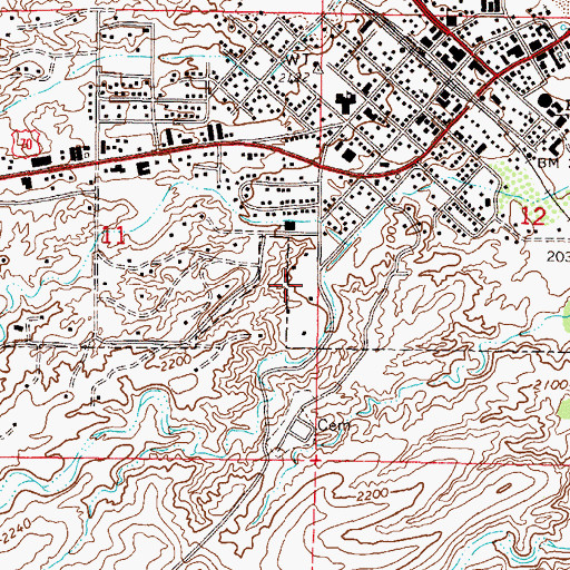 Topographic Map of Kingdom Hall of Jehovahs Witnesses, AZ