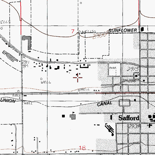 Topographic Map of Kingdom Hall of Jehovahs Witnesses, AZ